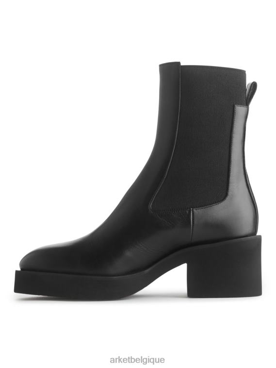 ARKET bottines chelsea à talons femmes noir T46DR737 chaussure
