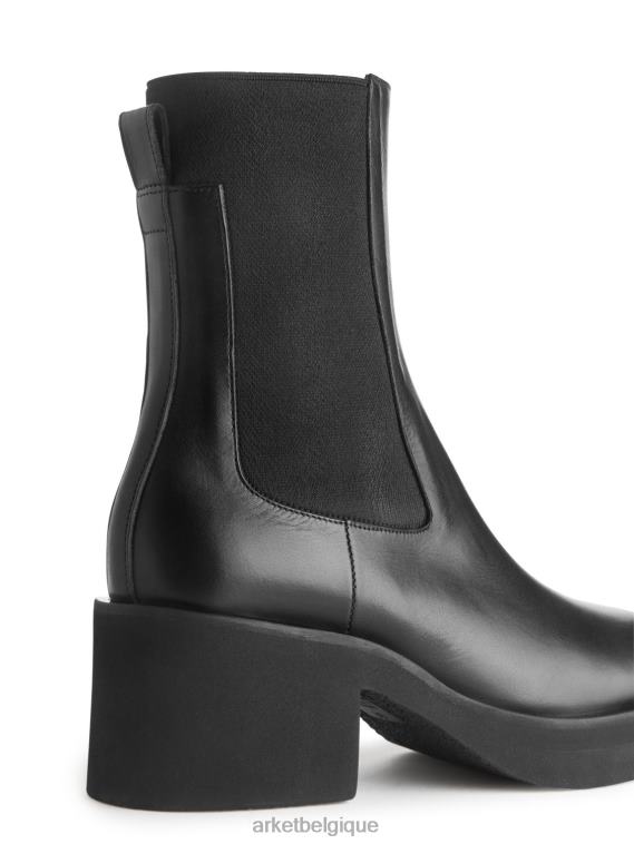 ARKET bottines chelsea à talons femmes noir T46DR737 chaussure