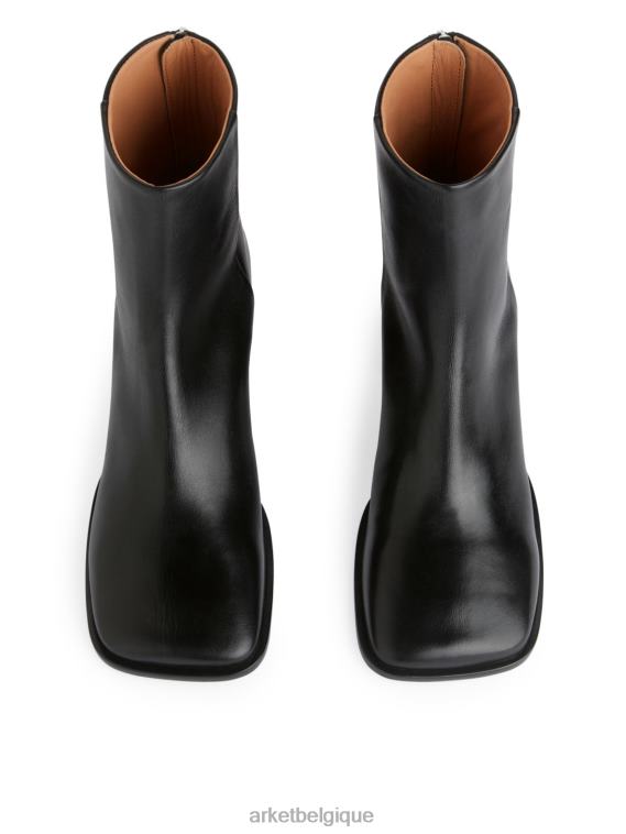 ARKET bottines en cuir femmes noir T46DR700 chaussure