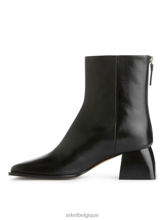 ARKET bottines en cuir femmes noir T46DR700 chaussure