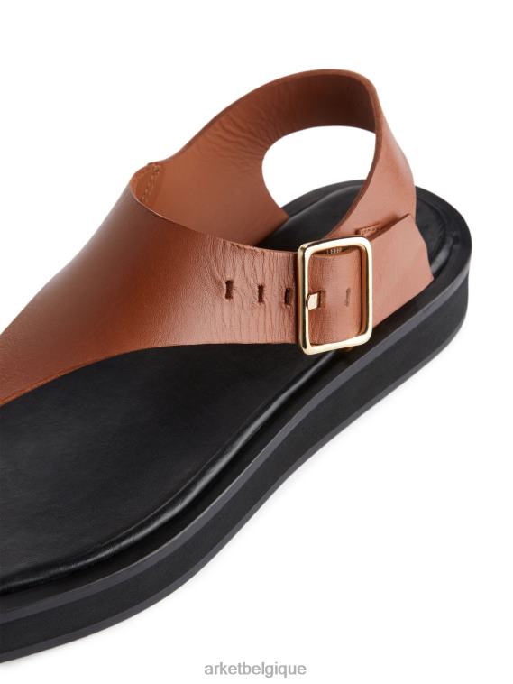 ARKET sandales en cuir épaisses femmes brun T46DR704 chaussure