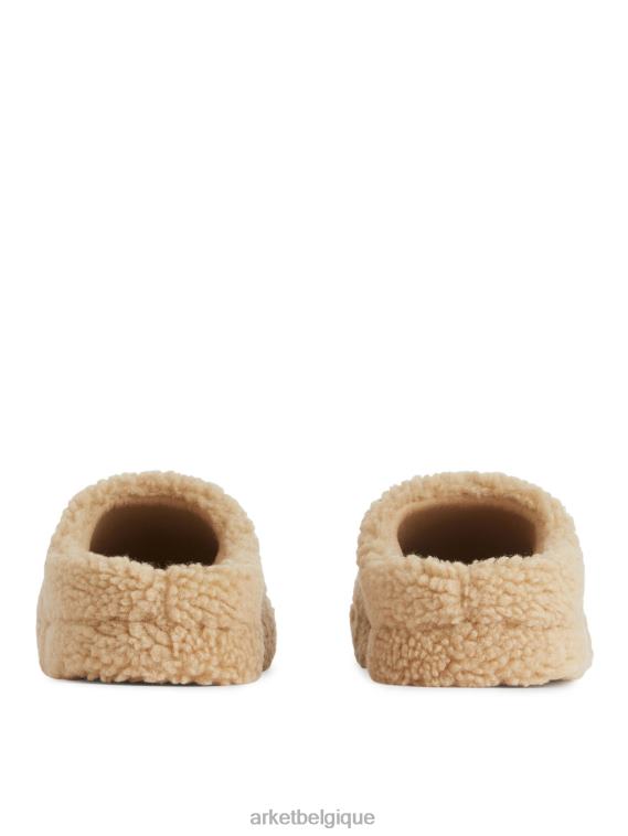 ARKET pantoufle d'intérieur femmes beige T46DR523 chaussure
