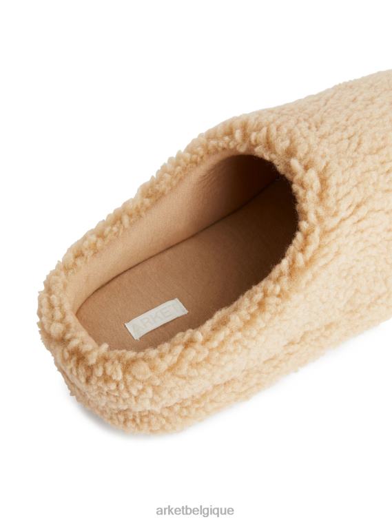 ARKET pantoufle d'intérieur femmes beige T46DR523 chaussure