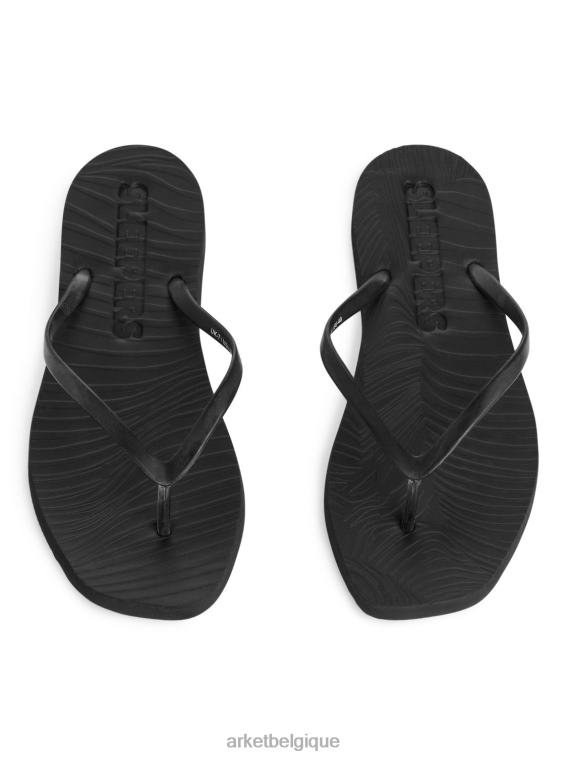 ARKET tongs fuselées femmes noir T46DR709 chaussure