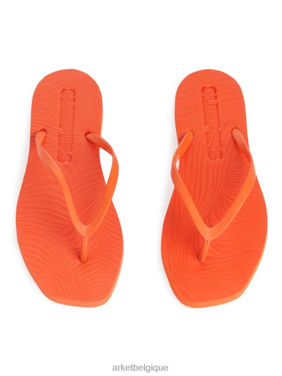 ARKET tongs fuselées femmes orange T46DR710 chaussure