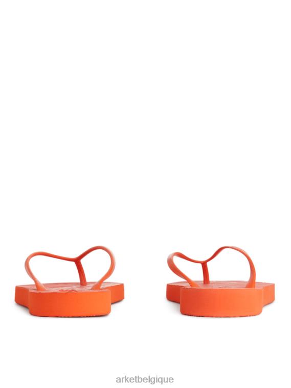 ARKET tongs fuselées femmes orange T46DR710 chaussure