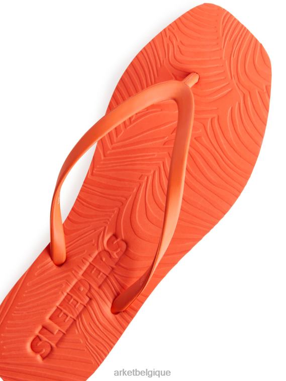 ARKET tongs fuselées femmes orange T46DR710 chaussure