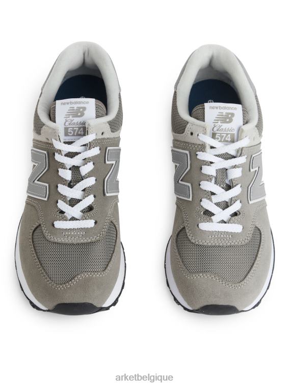 ARKET baskets new balance 574 femmes vert feuille gris T46DR652 chaussure