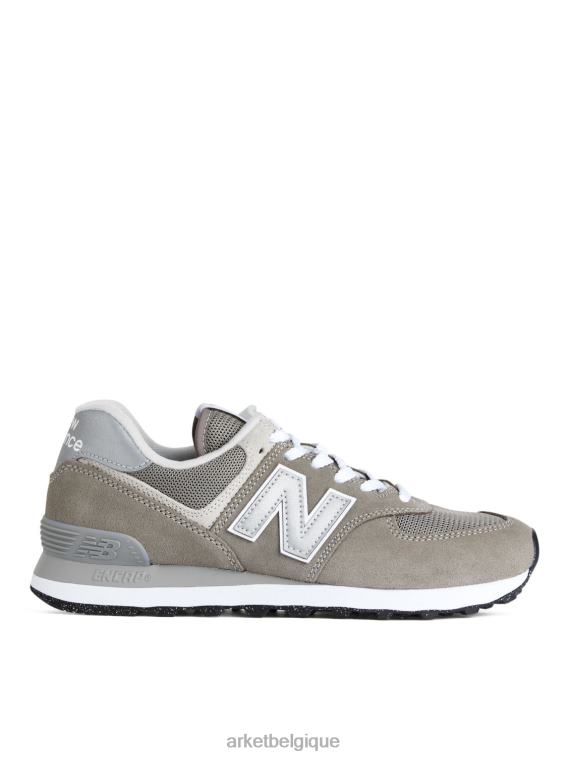 ARKET baskets new balance 574 femmes vert feuille gris T46DR652 chaussure