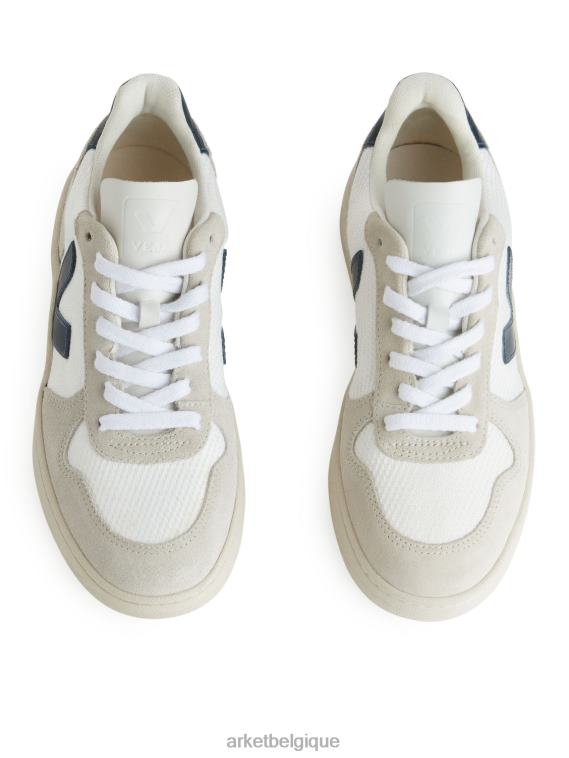 ARKET baskets veja v-10 femmes blanc bleu T46DR679 chaussure