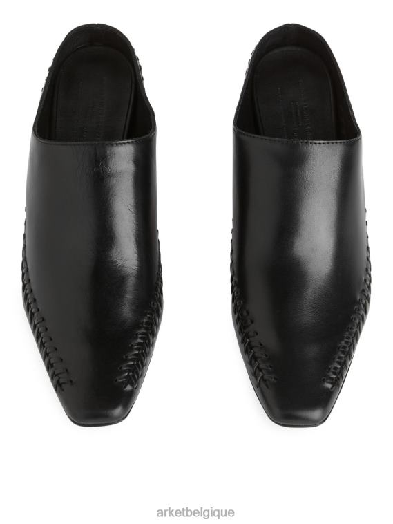 ARKET mules à petit talon femmes noir T46DR687 chaussure