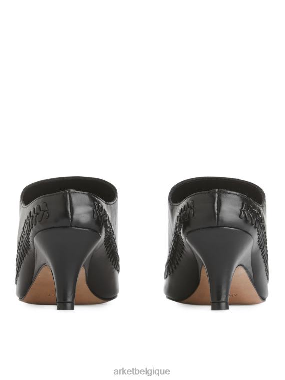 ARKET mules à petit talon femmes noir T46DR687 chaussure