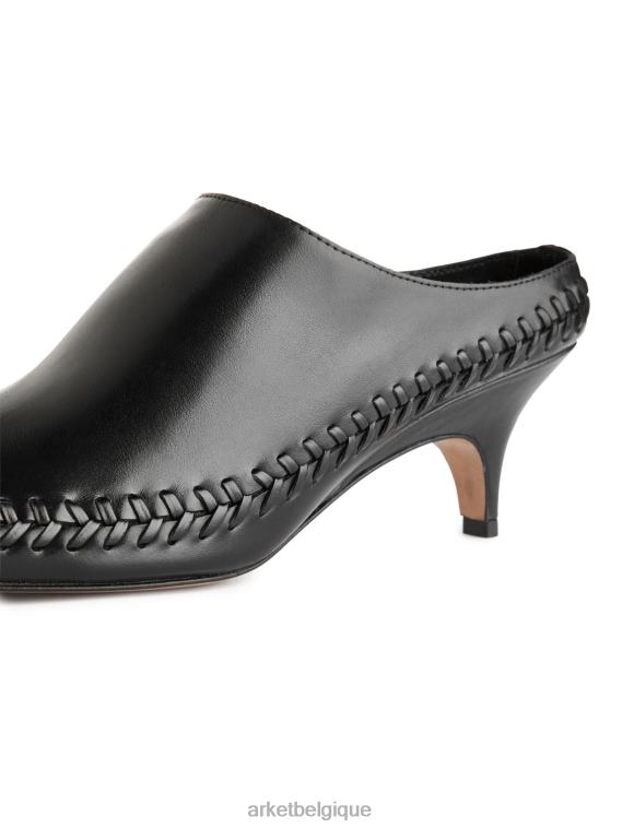 ARKET mules à petit talon femmes noir T46DR687 chaussure