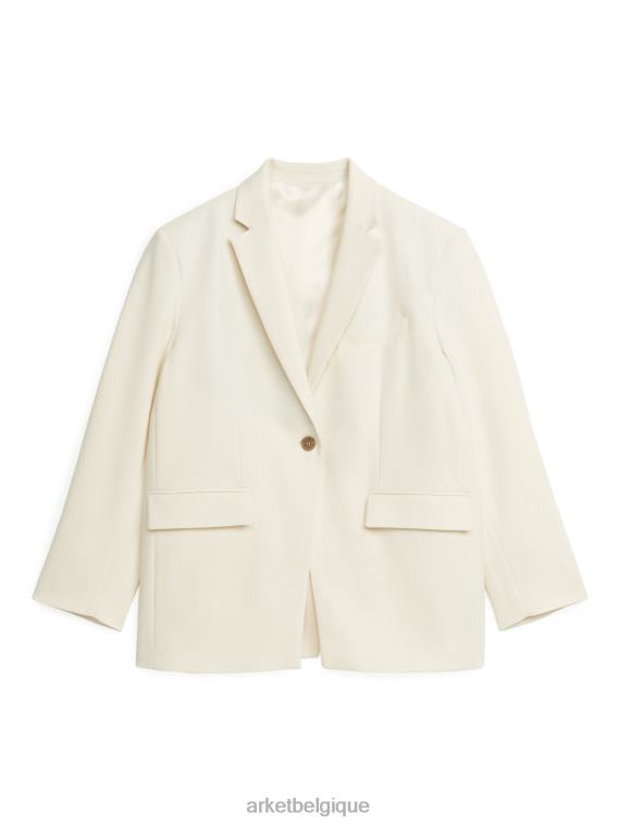 ARKET blazer à détail croisé femmes blanc T46DR490 vêtements