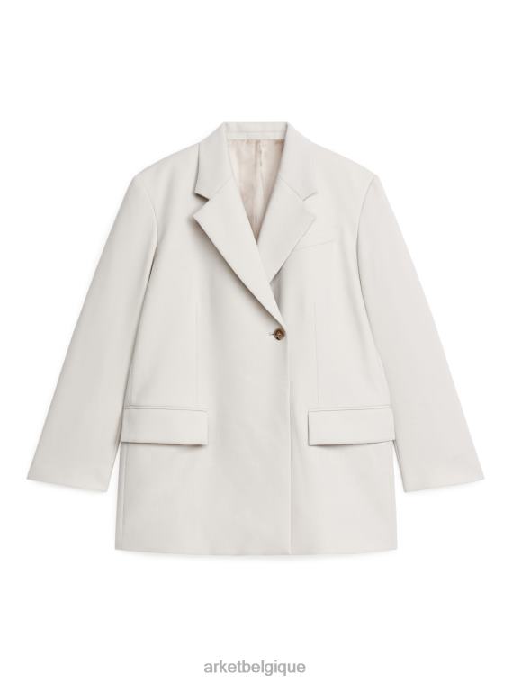 ARKET blazer oversize en laine femmes blanc T46DR495 vêtements