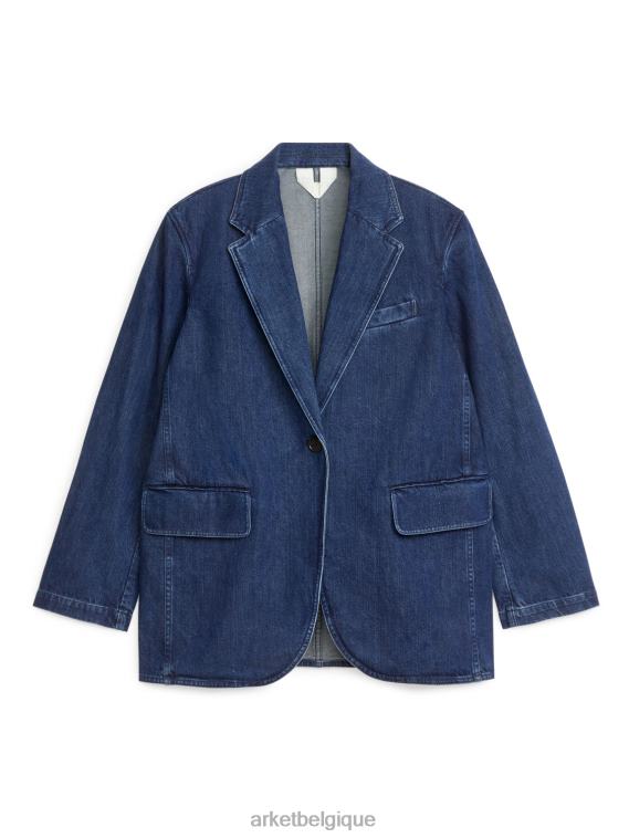 ARKET blazer surdimensionné en jean femmes bleu T46DR491 vêtements