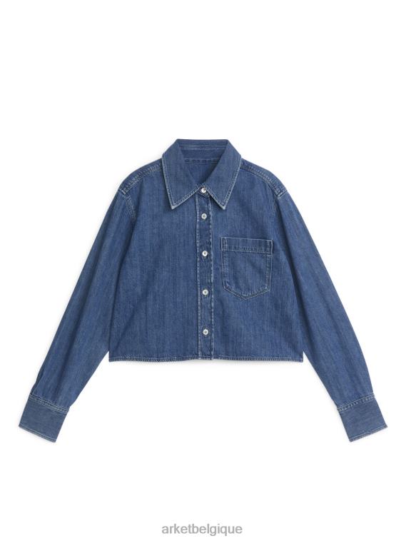 ARKET chemise courte en jean femmes bleu T46DR44 vêtements