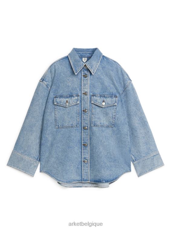 ARKET chemise en jean femmes bleu clair T46DR2 vêtements