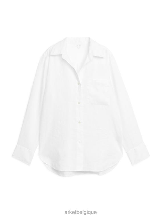 ARKET chemise en lin femmes blanc T46DR3 vêtements