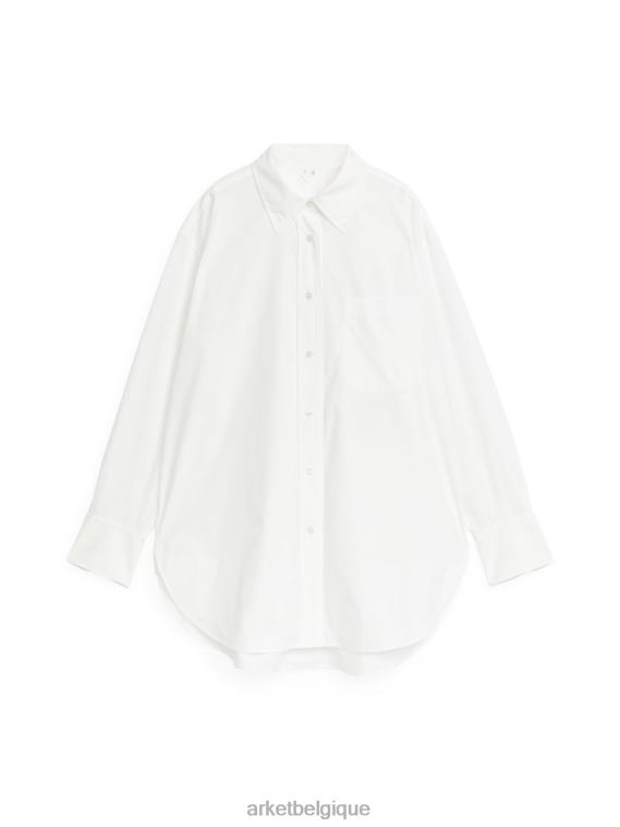 ARKET chemise en popeline femmes blanc T46DR23 vêtements
