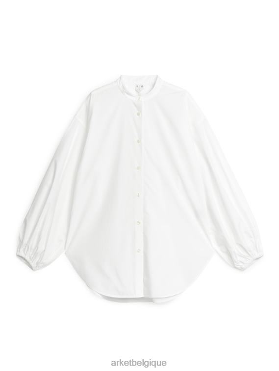 ARKET chemise en popeline femmes blanc T46DR58 vêtements