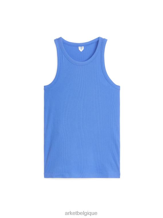 ARKET débardeur côtelé femmes bleu T46DR373 vêtements