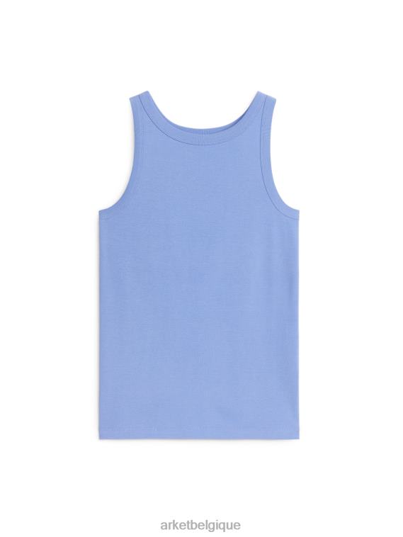 ARKET débardeur côtelé femmes bleu clair T46DR332 vêtements