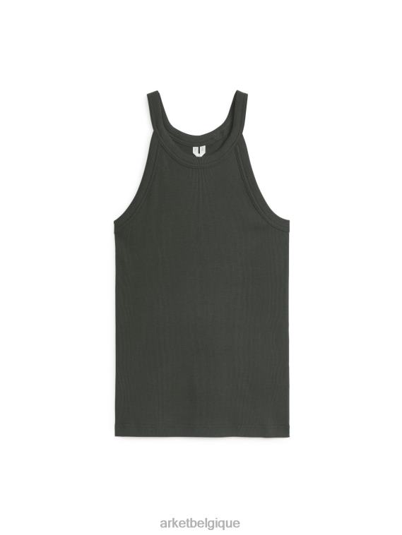 ARKET débardeur côtelé femmes hors noir T46DR306 vêtements