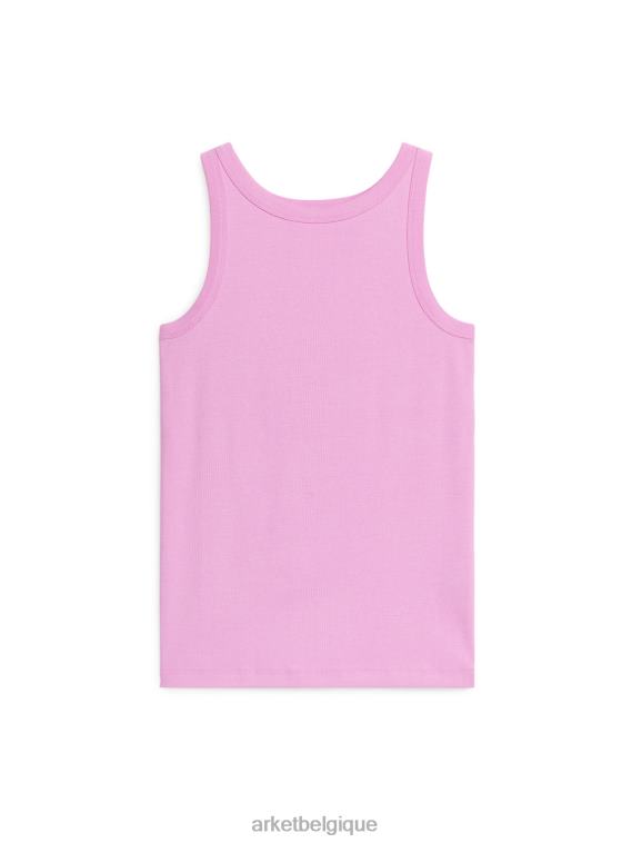 ARKET débardeur côtelé femmes rose T46DR321 vêtements