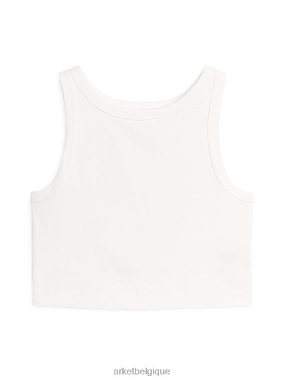 ARKET débardeur court femmes blanc T46DR304 vêtements