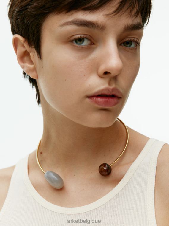 ARKET débardeur en soie femmes blanc cassé T46DR358 vêtements