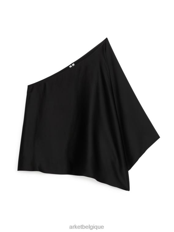 ARKET haut asymétrique femmes noir T46DR30 vêtements