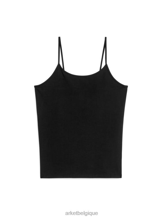 ARKET haut à bretelles en jersey femmes noir T46DR365 vêtements