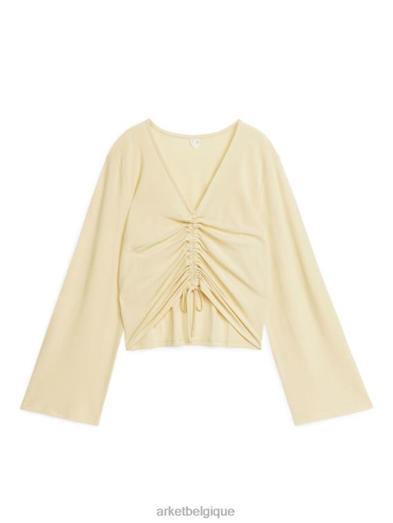 ARKET haut à cordon de serrage femmes vanille T46DR326 vêtements