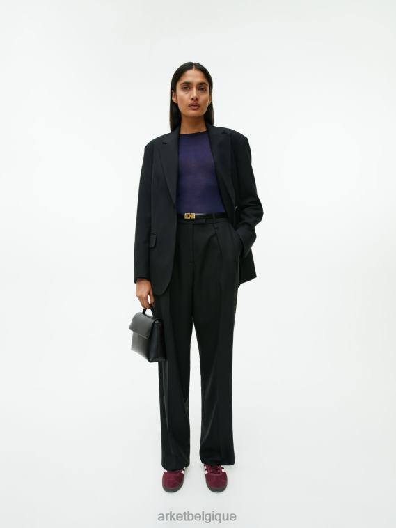 ARKET haut en mérinos à manches longues femmes bleu foncé T46DR346 vêtements