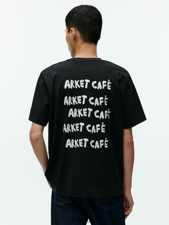 ARKET t-shirt café femmes noir T46DR1037 vêtements