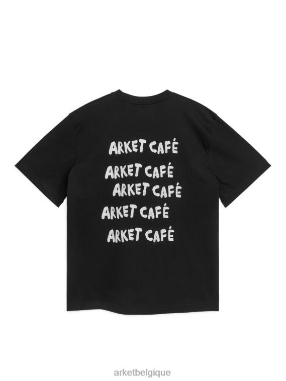 ARKET t-shirt café femmes noir T46DR1037 vêtements