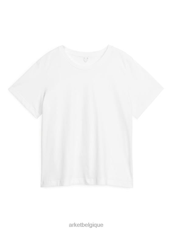 ARKET t-shirt carré femmes blanc T46DR369 vêtements