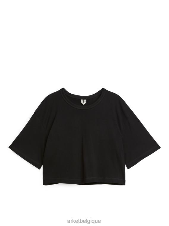 ARKET t-shirt court femmes noir T46DR298 vêtements