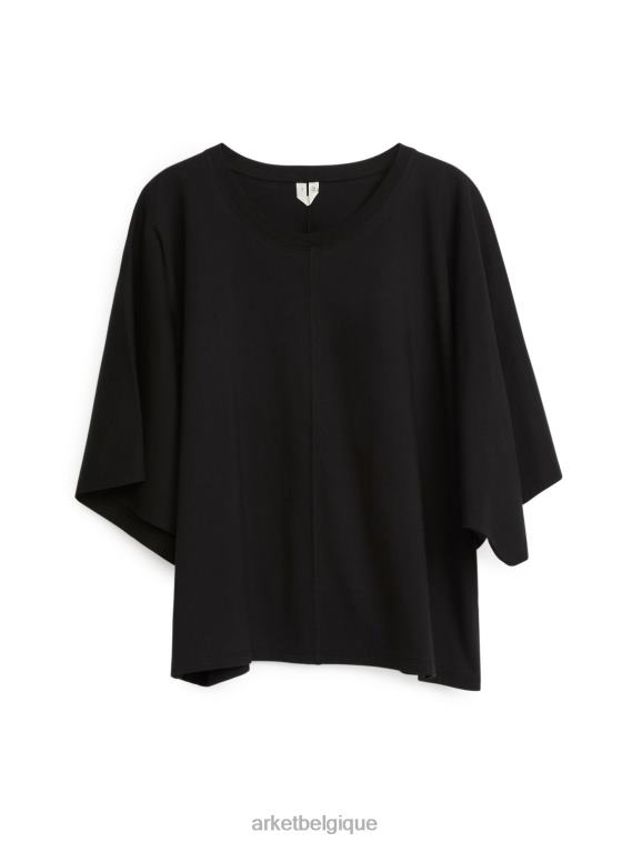 ARKET t-shirt décontracté femmes noir T46DR294 vêtements