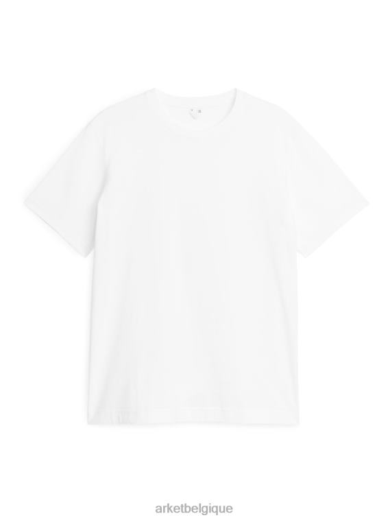 ARKET t-shirt d'épaisseur moyenne femmes blanc T46DR987 vêtements