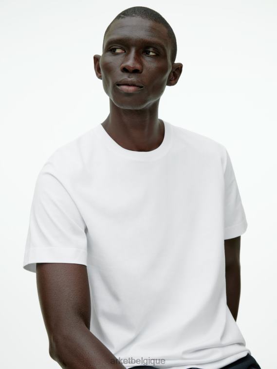 ARKET t-shirt d'épaisseur moyenne femmes blanc T46DR987 vêtements