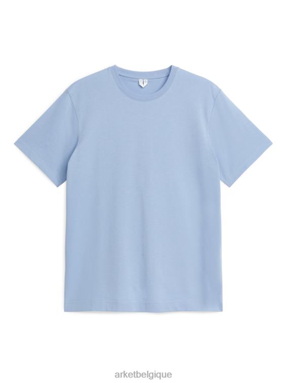 ARKET t-shirt d'épaisseur moyenne femmes bleu clair T46DR1027 vêtements