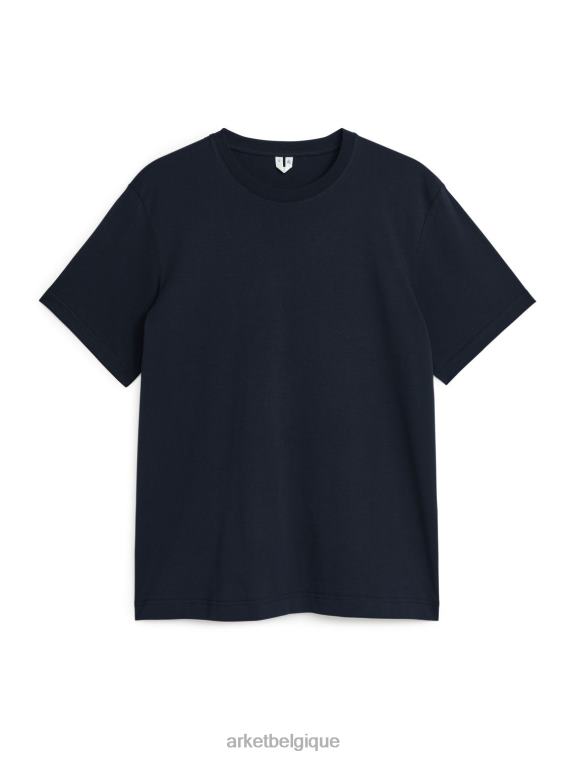 ARKET t-shirt d'épaisseur moyenne femmes bleu foncé T46DR991 vêtements