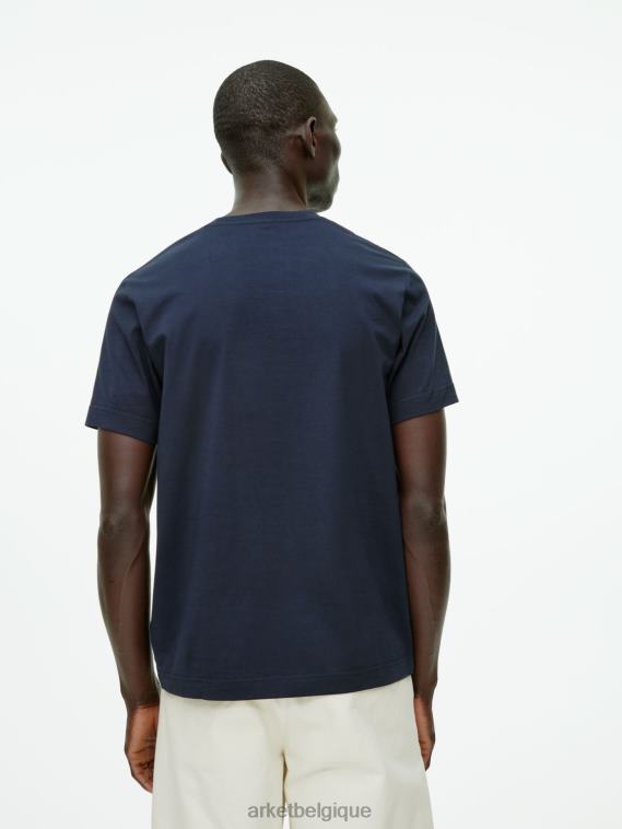 ARKET t-shirt d'épaisseur moyenne femmes bleu foncé T46DR991 vêtements