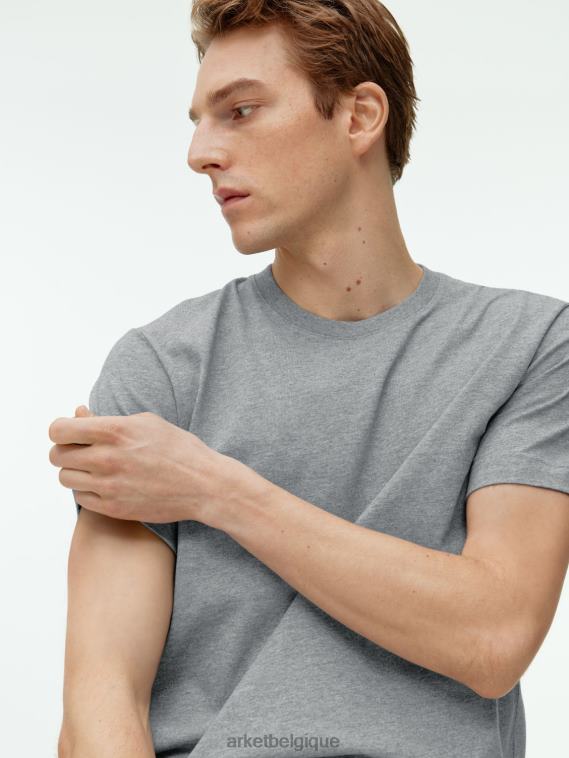 ARKET t-shirt d'épaisseur moyenne femmes gris mélangé T46DR988 vêtements
