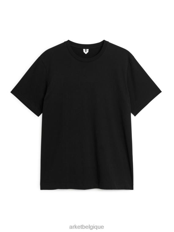 ARKET t-shirt d'épaisseur moyenne femmes noir T46DR992 vêtements