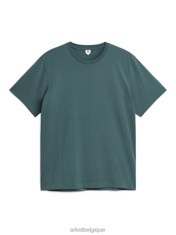 ARKET t-shirt d'épaisseur moyenne femmes pétrole foncé T46DR993 vêtements