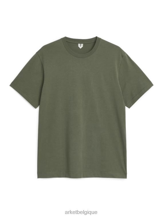 ARKET t-shirt d'épaisseur moyenne femmes vert T46DR1036 vêtements