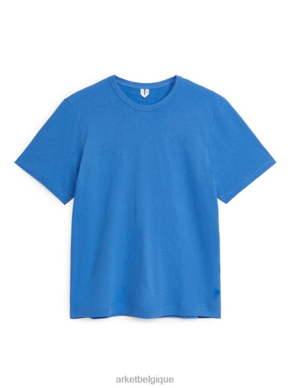 ARKET t-shirt en lin mélangé femmes bleu T46DR985 vêtements